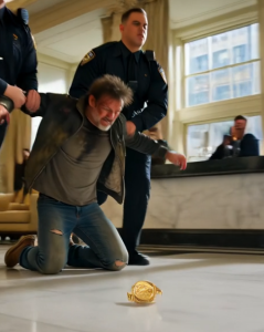 They dragged a homeless man across the marble floor… then a little girl screamed, "Don't arrest him!" image